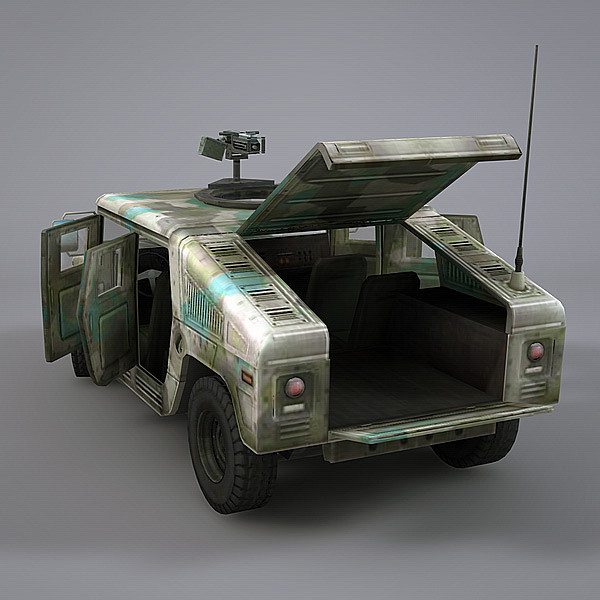 3dsmax hummer humvee jeep - Humvee by NesAn Studio