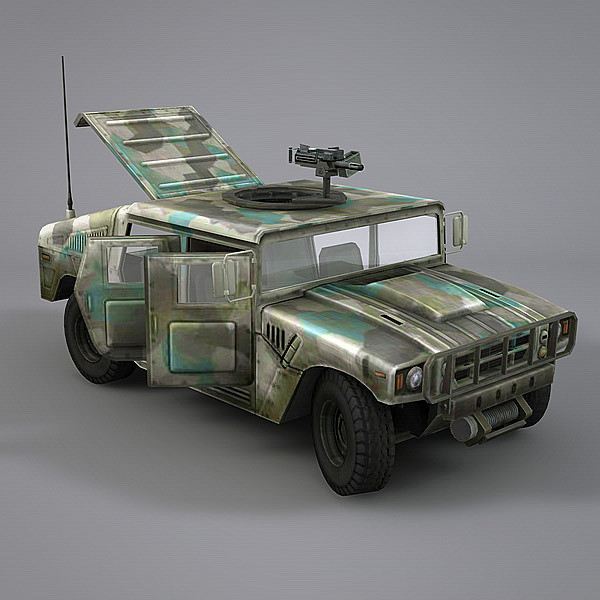 3dsmax hummer humvee jeep - Humvee by NesAn Studio