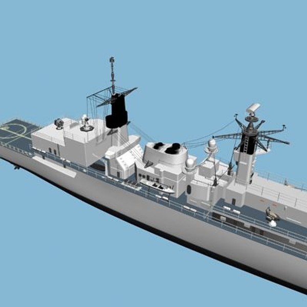 22 frigate hms brave max - FRIGATE 22 HMS BRAVE by 3DPASSION
