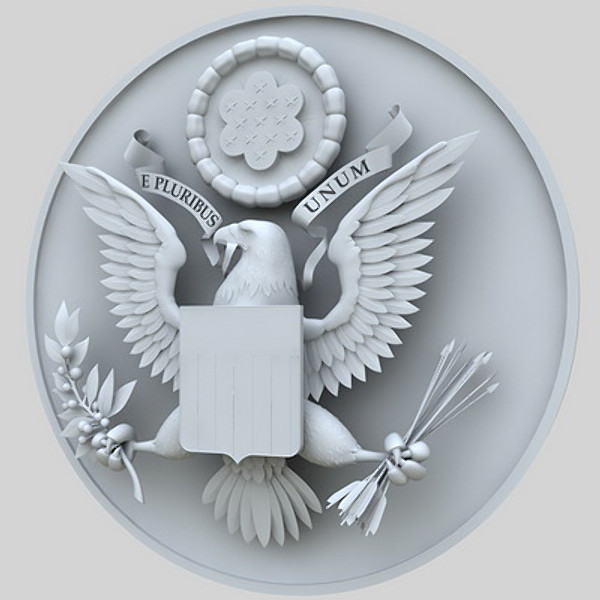 coat arms united states 3d obj - State Seal of United States by Igor Yakovlev