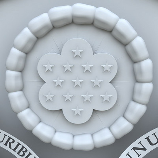 coat arms united states 3d obj - State Seal of United States by Igor Yakovlev