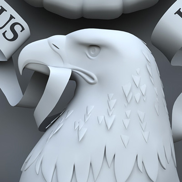 coat arms united states 3d obj - State Seal of United States by Igor Yakovlev