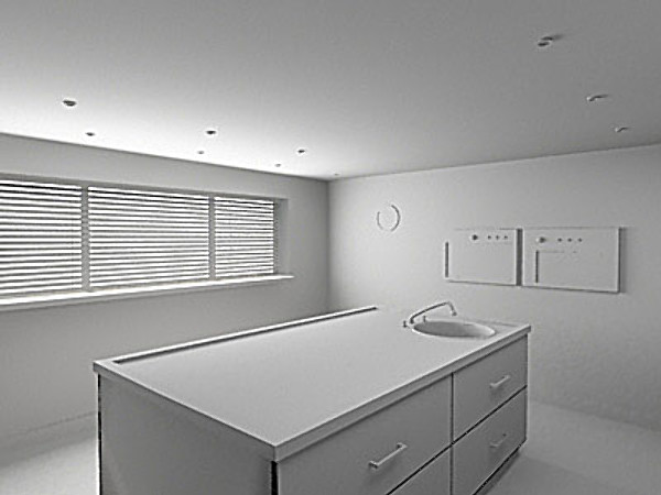 3d model kitchen - Kitchen 3ds by QLEE