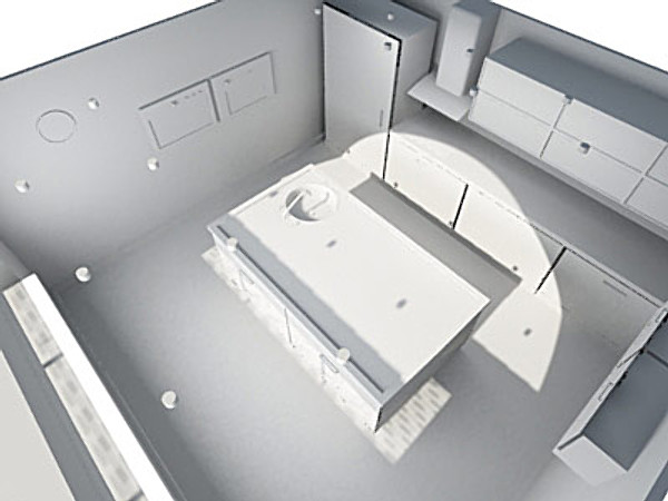3d model kitchen - Kitchen 3ds by QLEE