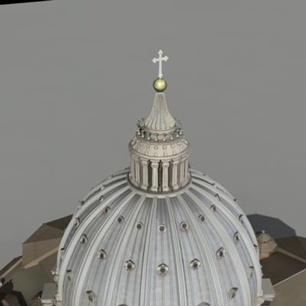 3d model st peter basilica rome - St. Peter Basilica in Rome (textured) by iaio82
