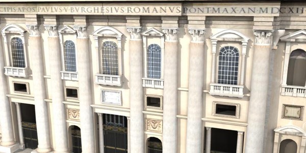3d model st peter basilica rome - St. Peter Basilica in Rome (textured) by iaio82