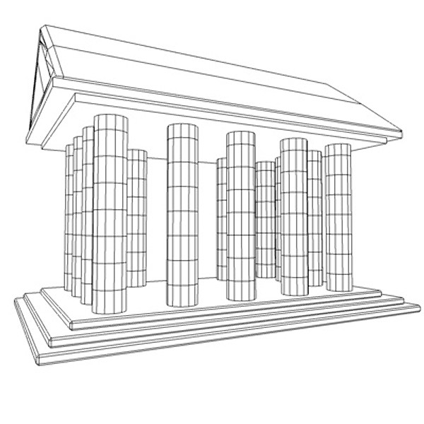 c4d monument - monument-athene by 3DBS
