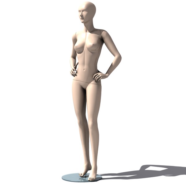 3d mannequin manequin human model - Manikin C by FraP