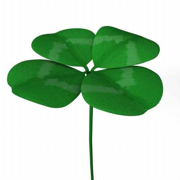 trefoil plant 3d 3ds - clover by bescec