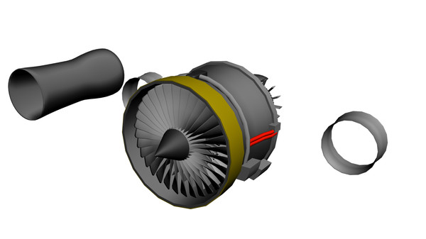 3ds max rolls royce jet engine - Detailed Jet Engine by 05u16hep