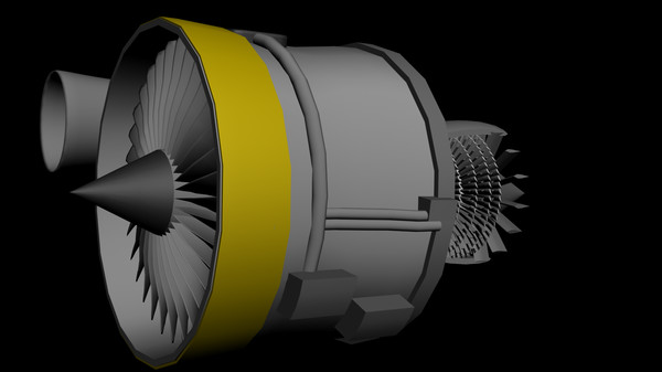 3ds max rolls royce jet engine - Detailed Jet Engine by 05u16hep
