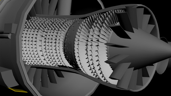 3ds max rolls royce jet engine - Detailed Jet Engine by 05u16hep