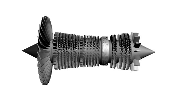 3ds max rolls royce jet engine - Detailed Jet Engine by 05u16hep