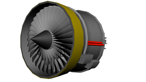 3ds max rolls royce jet engine - Detailed Jet Engine by 05u16hep