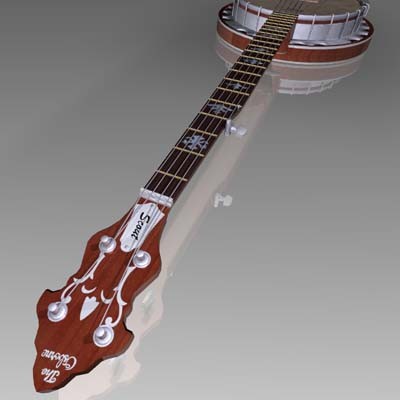 3d obj banjo - Banjo by mostlysquare