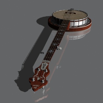3d obj banjo - Banjo by mostlysquare