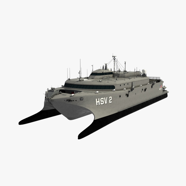 HSV-2 Swift Hybrid Catamaran 3D Models
