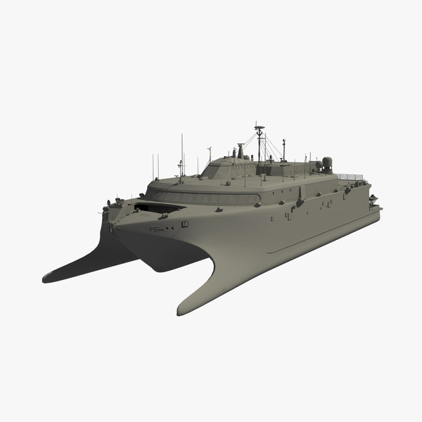 3d hsv-2 swift hybrid catamaran - HSV-2 Swift Hybrid Catamaran by 3d_molier