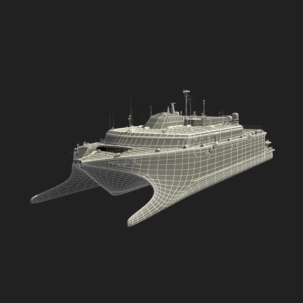 3d hsv-2 swift hybrid catamaran - HSV-2 Swift Hybrid Catamaran by 3d_molier