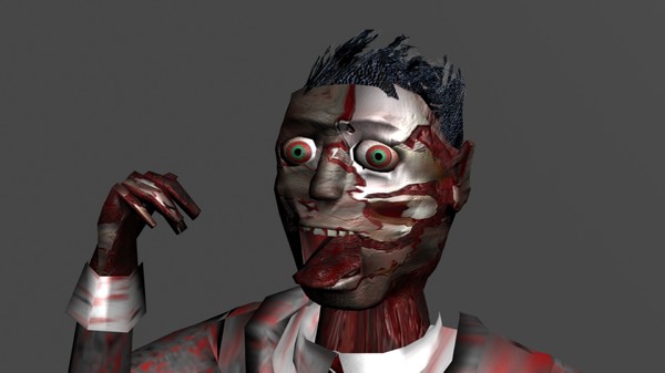 rigging 3d model - zombie by gamewarden01