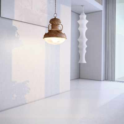 Ottone con Legno Chandelier 3D Models