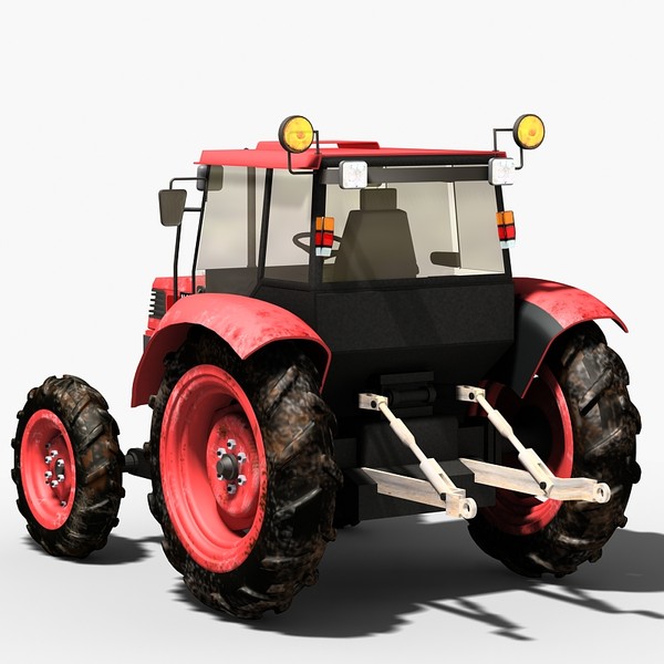 3d agricultural tractor model - Kubota tractor by Sandu_Bublic