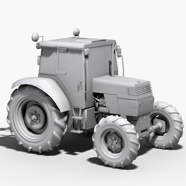 3d agricultural tractor model - Kubota tractor by Sandu_Bublic