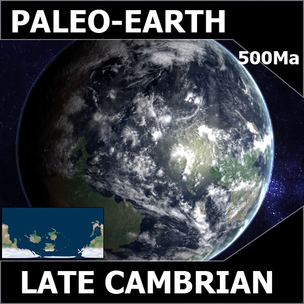 Late Cambrian Earth 3D Models