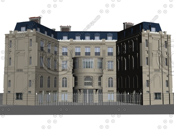 Qatar Ambassy - France 3D Models