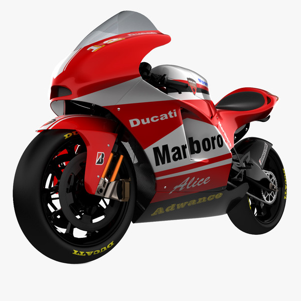 3d dantin pramac ducati gp4 - Dantin Pramac Ducati GP4 by 3d_molier