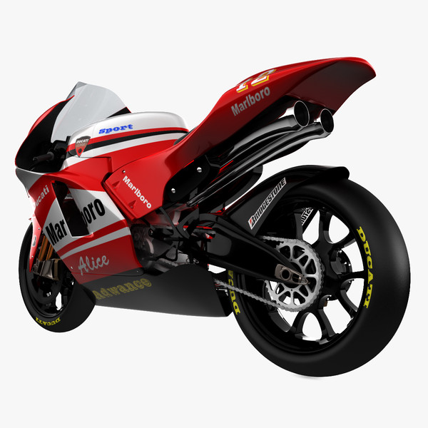 3d dantin pramac ducati gp4 - Dantin Pramac Ducati GP4 by 3d_molier
