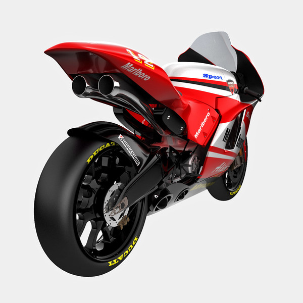 3d dantin pramac ducati gp4 - Dantin Pramac Ducati GP4 by 3d_molier