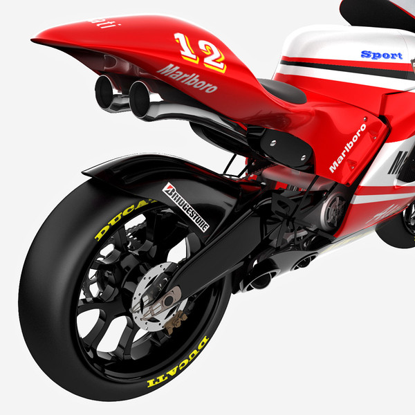 3d dantin pramac ducati gp4 - Dantin Pramac Ducati GP4 by 3d_molier
