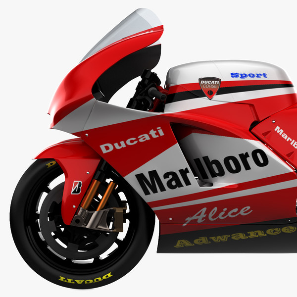 3d dantin pramac ducati gp4 - Dantin Pramac Ducati GP4 by 3d_molier