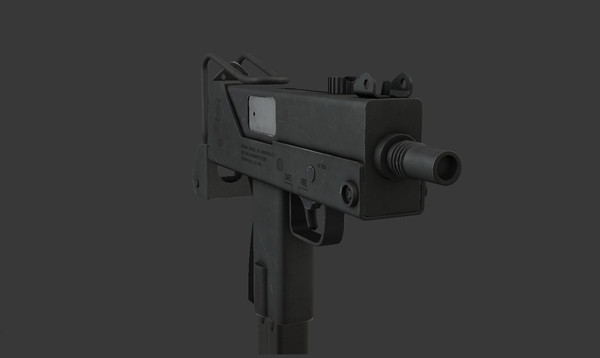mac-10 weapon gun obj - Mac-10 Submachine Gun by Luchador