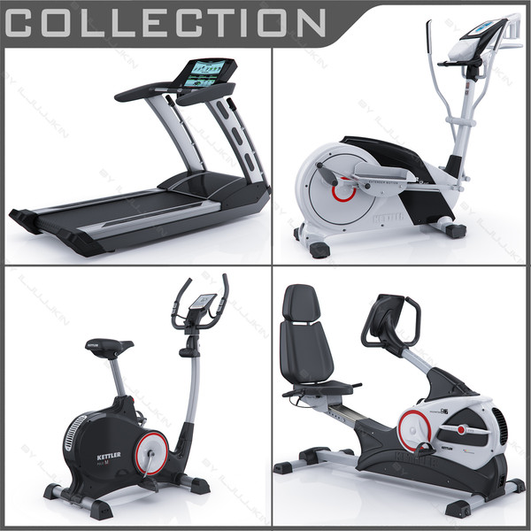 Collection cardio gyms 3D Models