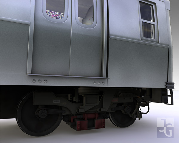 r160 train rails 3d model - R160 Train by Solancla