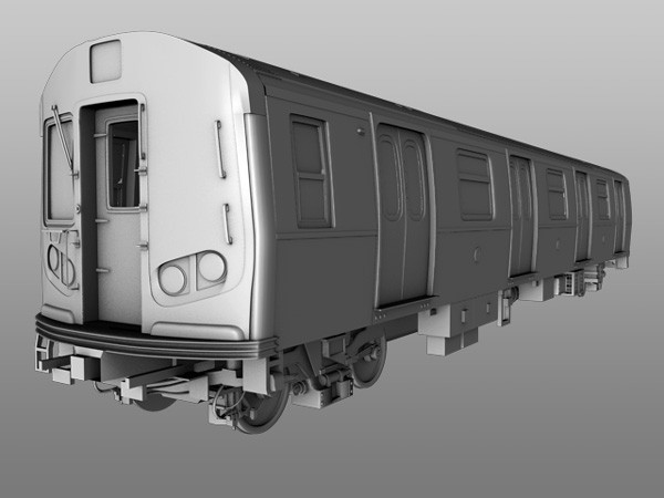 r160 train rails 3d model - R160 Train by Solancla