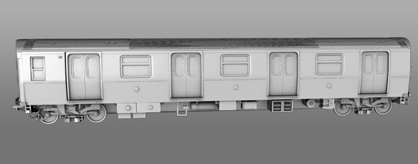 r160 train rails 3d model - R160 Train by Solancla
