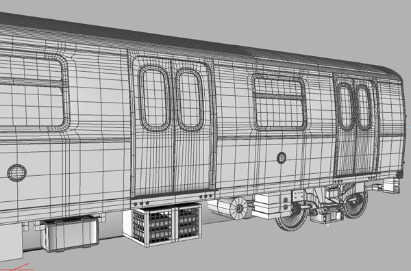r160 train rails 3d model - R160 Train by Solancla