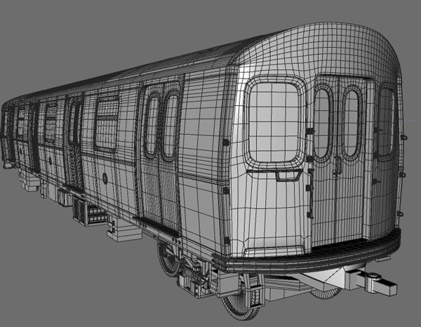 r160 train rails 3d model - R160 Train by Solancla