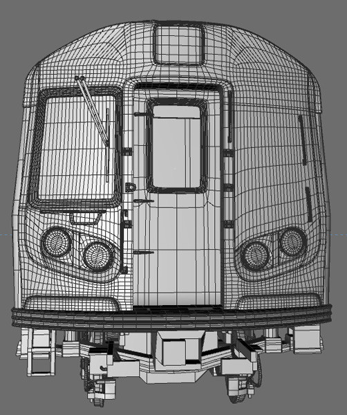 r160 train rails 3d model - R160 Train by Solancla