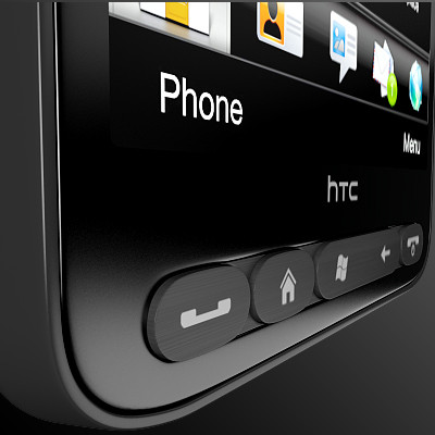 htc hd2 3d model - HTC HD2 by RicardoAfonso