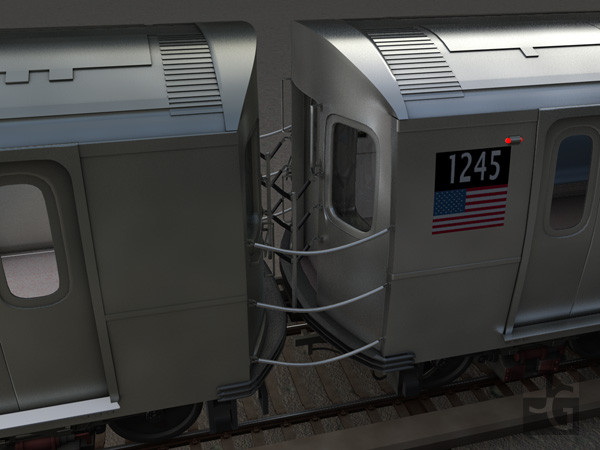 r160 train rails 3d model - R160 Train by Solancla