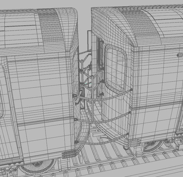 r160 train rails 3d model - R160 Train by Solancla