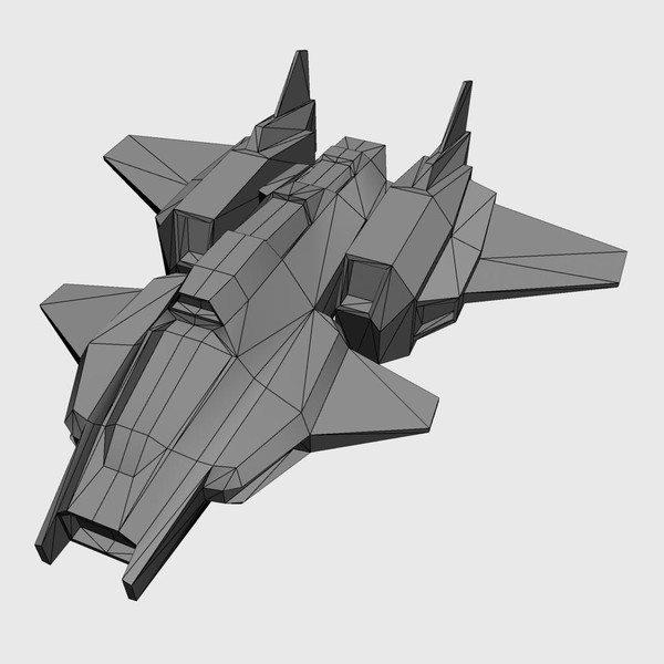 5 space frigates 3d model - 5_space_frigates.rar by Angryfly