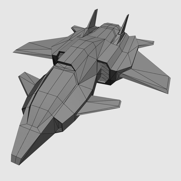 5 space frigates 3d model - 5_space_frigates.rar by Angryfly