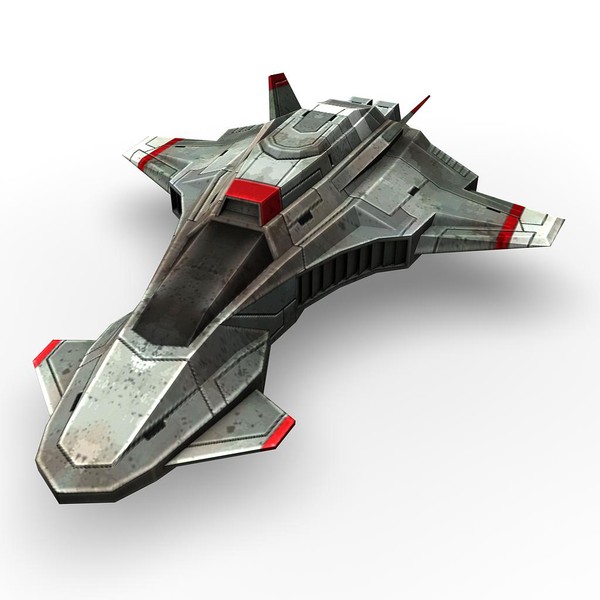 5 space frigates 3d model - 5_space_frigates.rar by Angryfly
