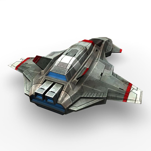 5 space frigates 3d model - 5_space_frigates.rar by Angryfly