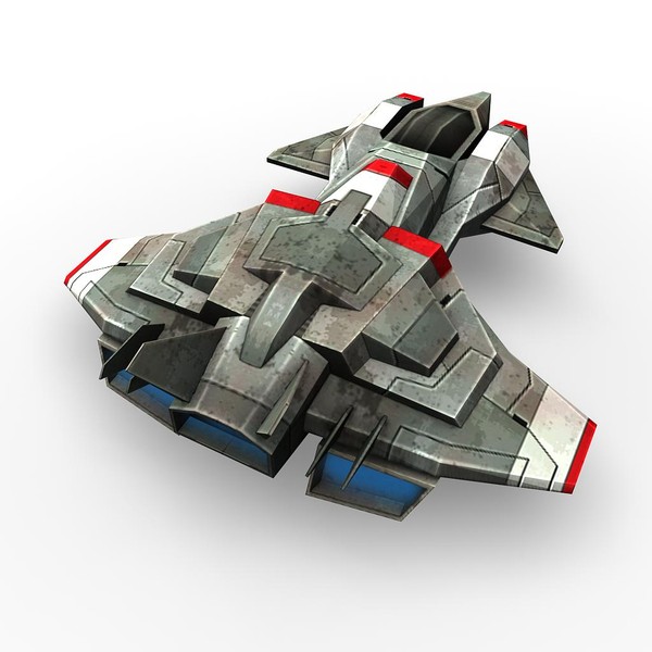5 space frigates 3d model - 5_space_frigates.rar by Angryfly